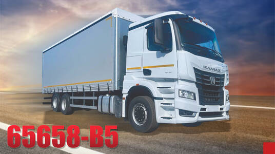 Новинка от КАМАЗ - шасси KAMAZ-65658-B5 (6Х2) с подъёмной осью