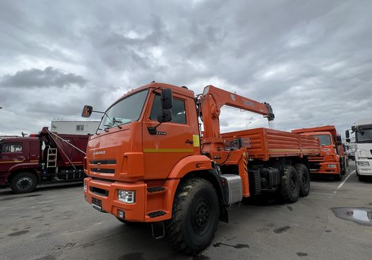 бортовой а/м КАМАЗ 43118 с КМУ Hangil HGC-756
