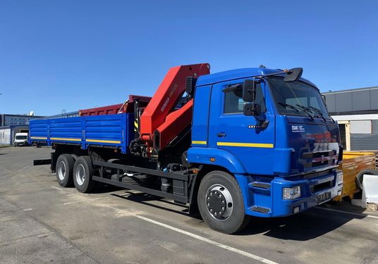 кран-манипулятор автомобильный с КМУ IM-320 за кабиной, нижнее управление, ш.65117-3010-50