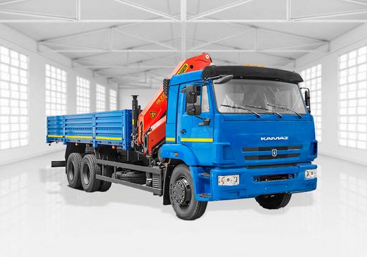 бортовой а/м с КМУ 23500А за кабиной, поворотные опоры, ш. 65117-3010-48