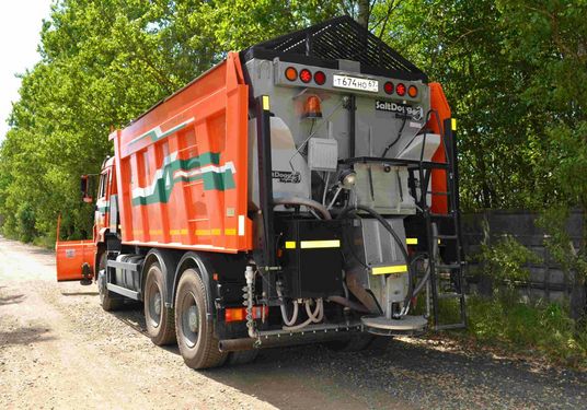 КДМ-7881010 на с.КамАЗ-6520-7915-49 (ПС нерж,V=10,5 м3,Баки для увлаж,Задняя рейка,Поворотный отвал)