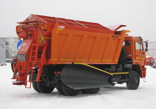 КДМ-7881011 на с.КамАЗ-6522 (ПС (сталь 09Г2С, V=10,5 м3), Боковой отвал