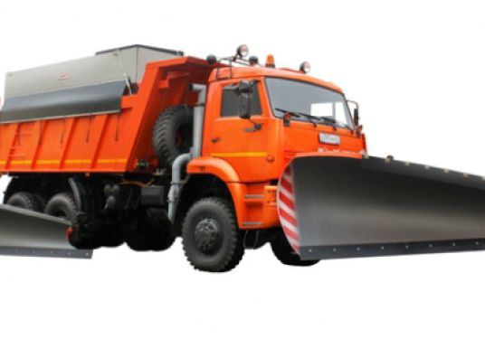 ЭД-405В3 на с.КамАЗ-6522 (ПС (нерж, V=10,5 м3), Скоростной и Боковой отвалы)