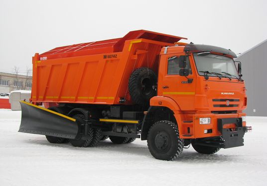 ЭД-405В3 на с.КамАЗ-6522 (ПС (сталь 09Г2С V=10,5 м3), Боковой отвал, Монтажная плита