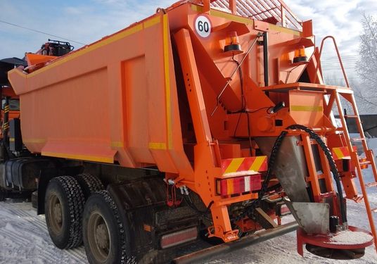 КДМ-650-07-01 на ш.6520-53 (ГМУ, Самосвальный кузов, ПС сталь 09Г2С, V=10,5 м3)