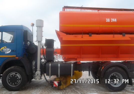 ЭД-244К на ш.43253 (ПС сталь 09Г2С, V=5 м3, ПМ сталь, V=8,2 м3, Сопла, Средняя щетка)