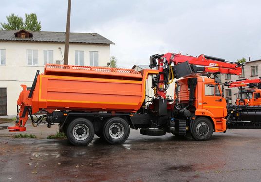 КДМ-650-05 на ш.65115-48 (ГМУ, Самосвальный кузов, ПС сталь 09Г2С, V=8 м3)