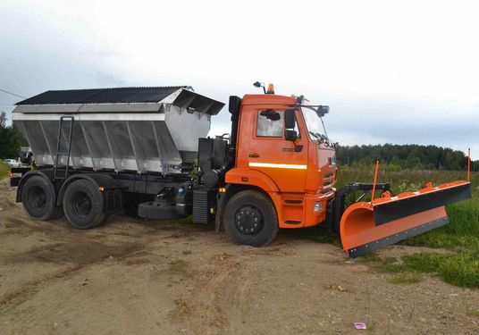 КДМ-7881022 на ш.65115-50 (ПС нерж, V=10,5 м3, Передний отвал)