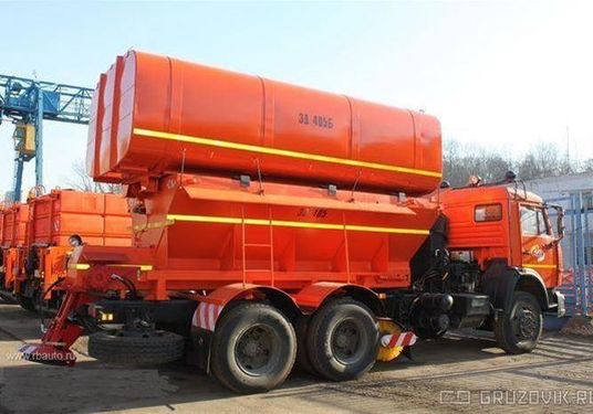 ЭД-405 на ш.65115-50 (ПС сталь 09Г2С, V=6,5 м3, ПМ сталь 09Г2С, V=9,7 м3, Сопла, Средняя щетка)