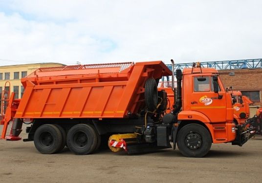 ЭД-405В на ш.65115-48 (Самосв.кузов, ПС сталь 09Г2С, V=8 м3, Средняя щетка)