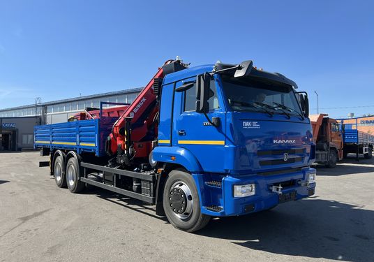 бортовой а/м КАМАЗ 65117-56 А5 с КМУ SUNHUNK K 238-04