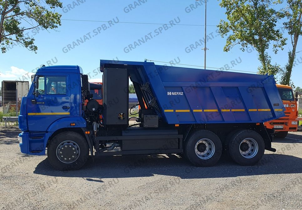 самосвал 6х4, г/п 14,40 тн, дв. дв. газов. 820.92-300, КП ZF9, 10м3, МКБ, МОБ, ГБО ГБО 9х80 + 4х80