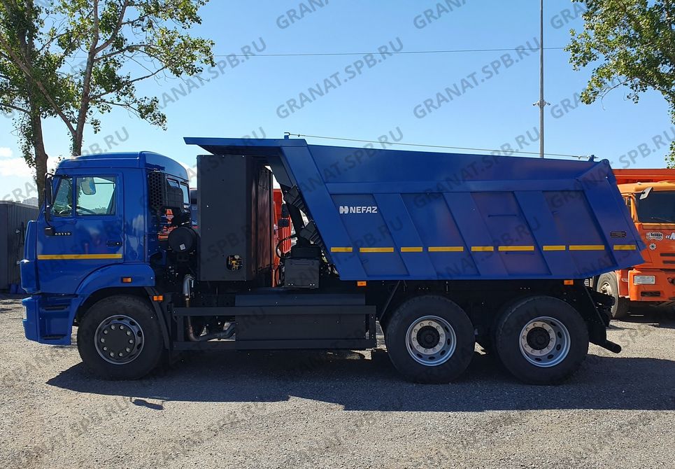 самосвал 6х4, г/п 14,40 тн, дв. дв. газов. 820.92-300, КП ZF9, 10м3, МКБ, МОБ, ГБО ГБО 9х80 + 4х80