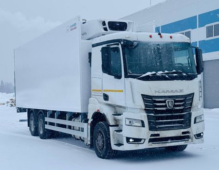 Рефрижератор N330-03 на шасси КАМАЗ 65658 с грузоподъемным бортом