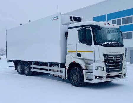 Рефрижератор N330-03 на шасси КАМАЗ 65658 с грузоподъемным бортом
