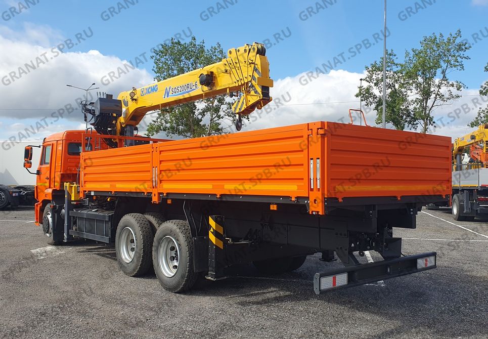 бортовой а/м КАМАЗ 65115-56 с тросовым КМУ XCMG SQS200-6