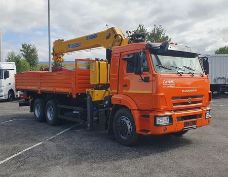 бортовой а/м КАМАЗ 65115-56 с тросовым КМУ XCMG SQS200-6