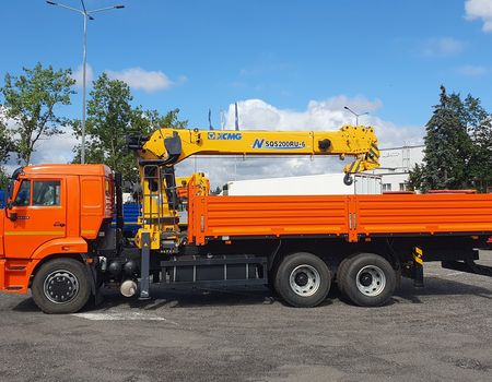 бортовой а/м КАМАЗ 65115-56 с тросовым КМУ XCMG SQS200-6
